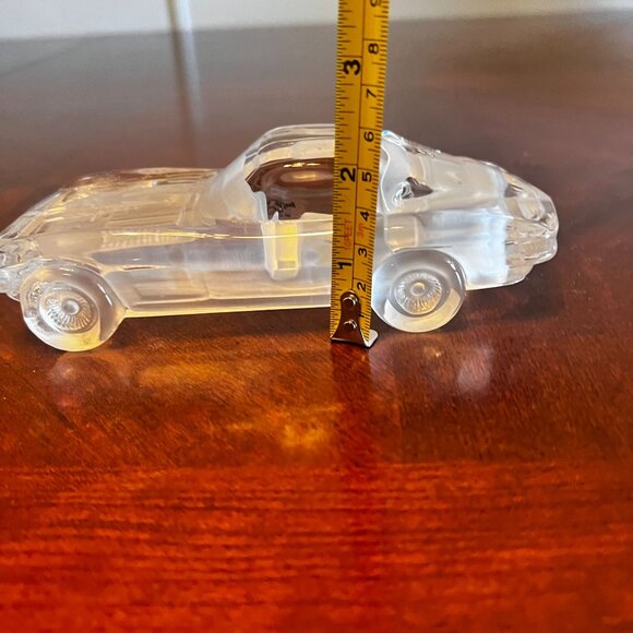 Vintage Hofbauer Crystal Car Paperweight corvette Germany Over 24% PbO - Picture 7 of 8